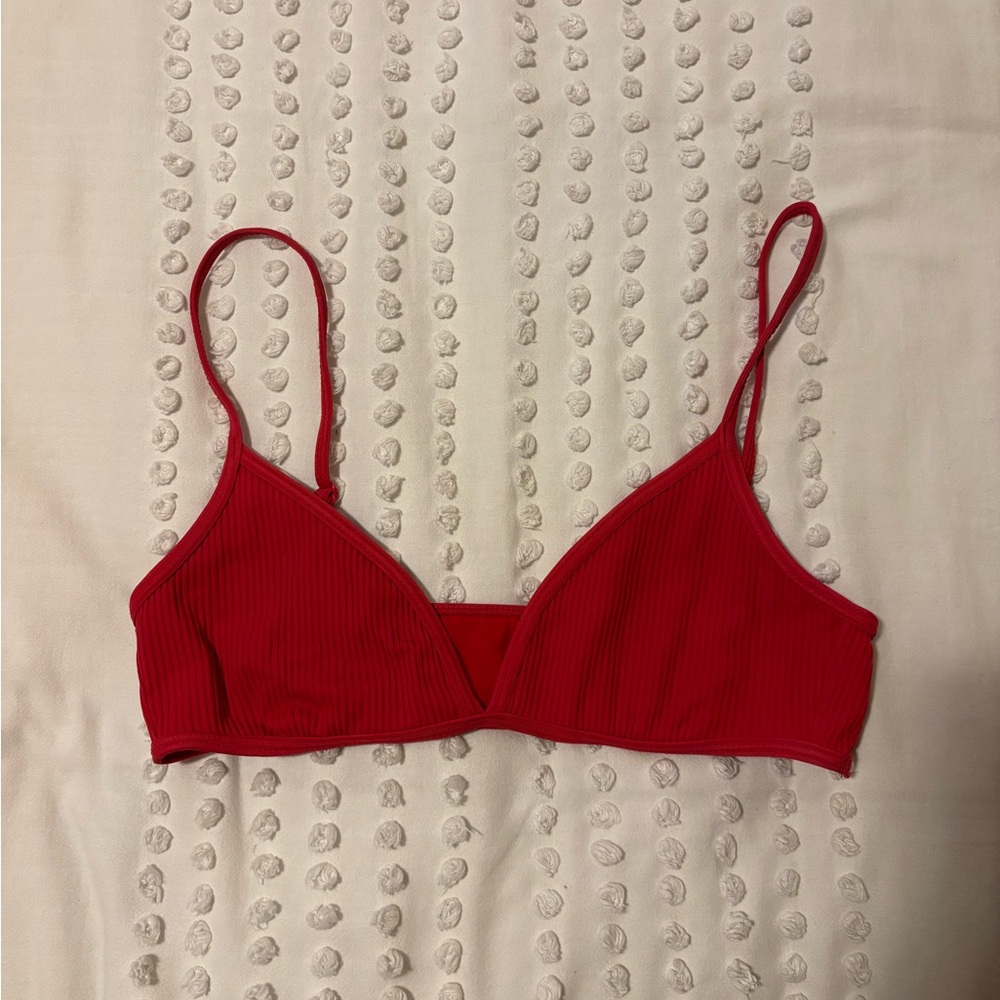 La Hearts Vibrant Red Bralette